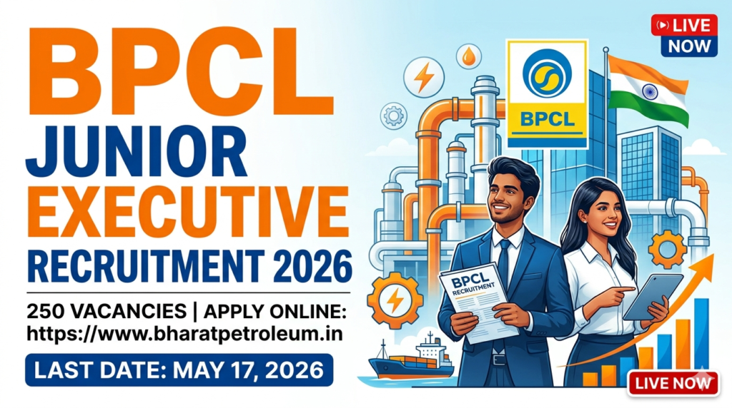BPCL Junior Executive Recruitment 2026