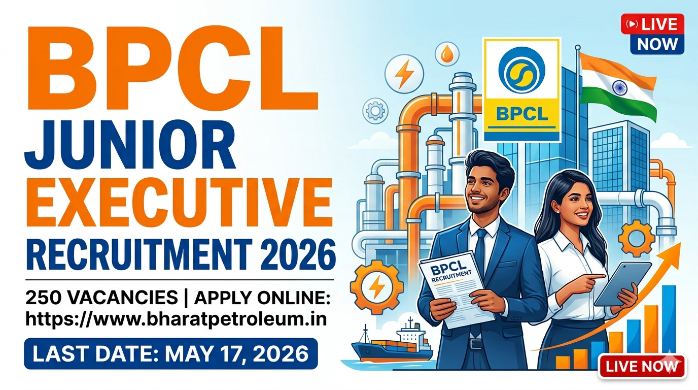 BPCL Junior Executive Recruitment 2026