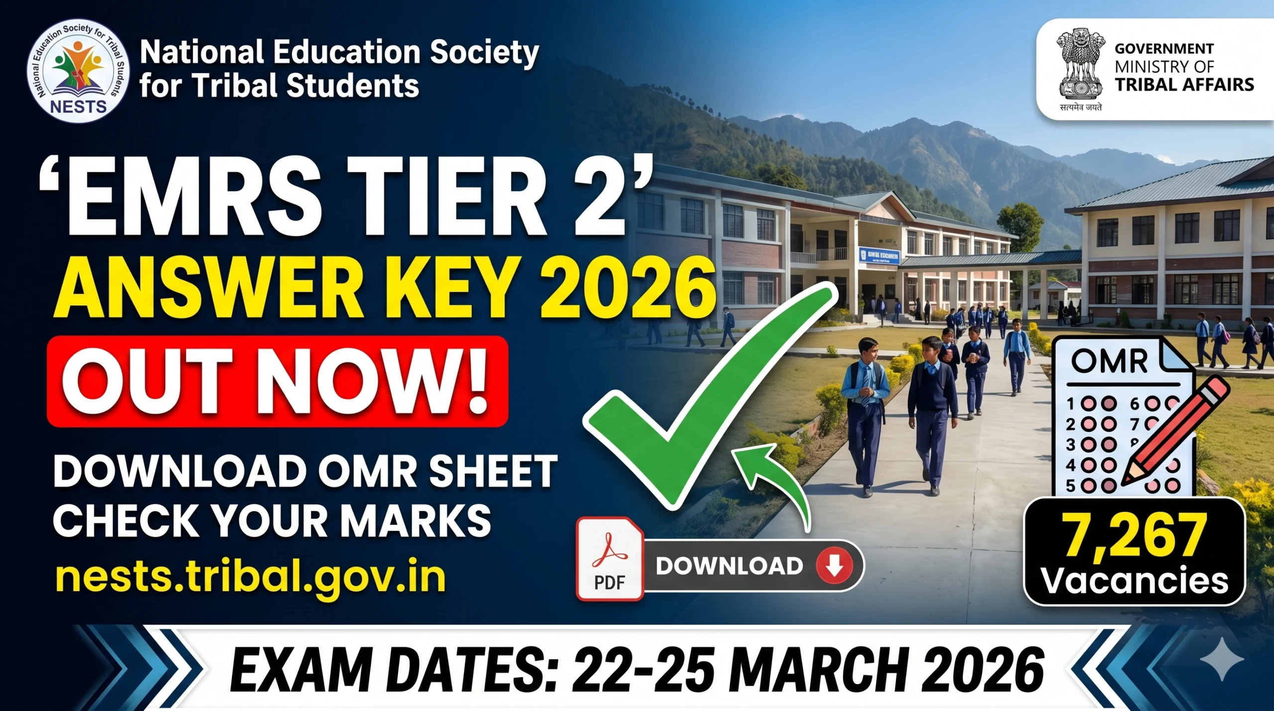 EMRS Tier 2 Answer Key 2026